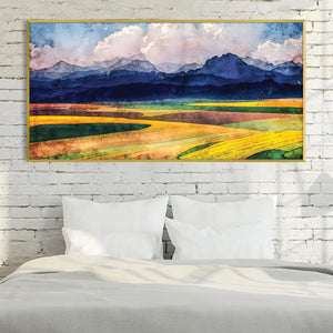 Verdant Vista Canvas Art Clock Canvas