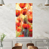 Vermillion Whispers Canvas Art Clock Canvas