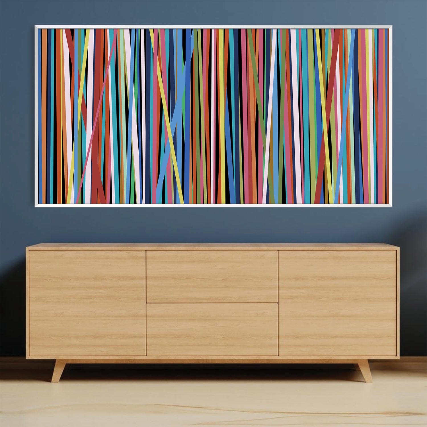 Vertical Illusion Canvas Art Clock Canvas