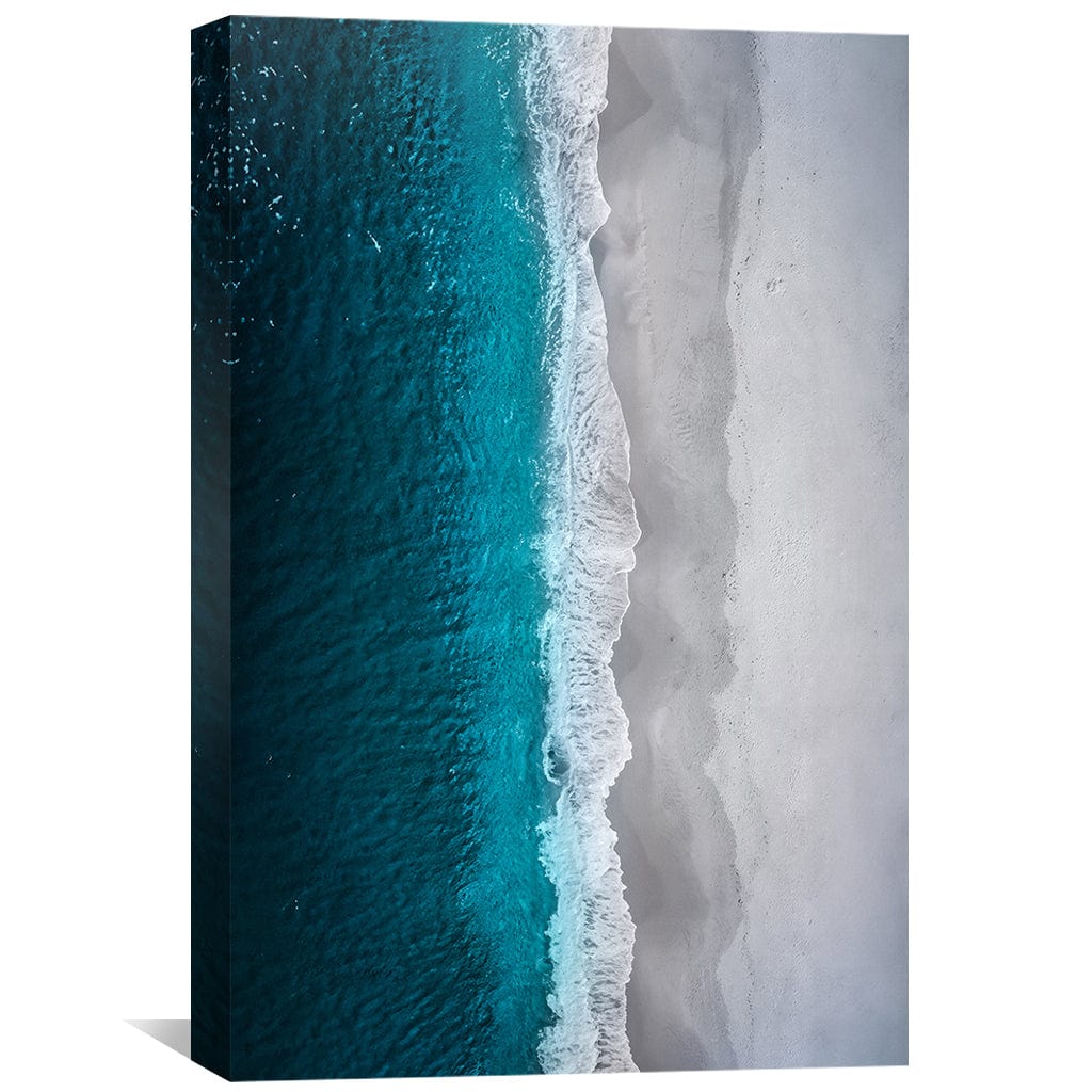 Vertical Shores Canvas Art Clock Canvas