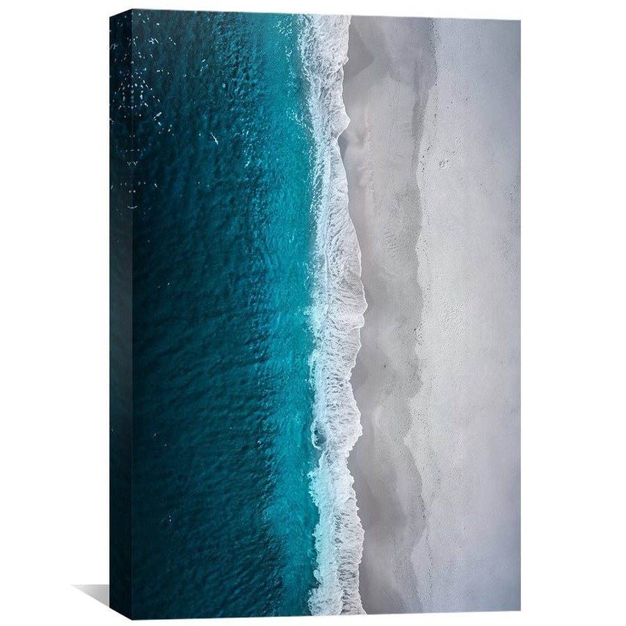 Vertical Shores Canvas Art Clock Canvas