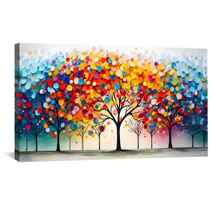 Vibes of the Forest Canvas Art Clock Canvas