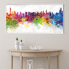 Vibrant City Canvas Art Clock Canvas