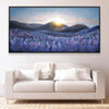 Violet Horizon Canvas Art 20 x 10in / Canvas Clock Canvas