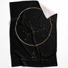 Virgo Traits Gold Blanket Blanket 75 x 100cm Clock Canvas