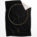 Virgo Traits Gold Blanket Blanket 75 x 100cm Clock Canvas