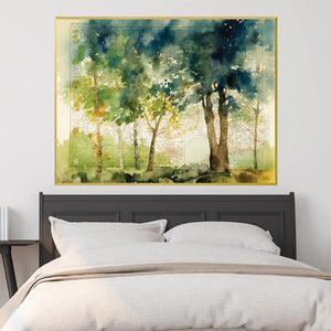 Walk in the Forest Canvas Art Clock Canvas
