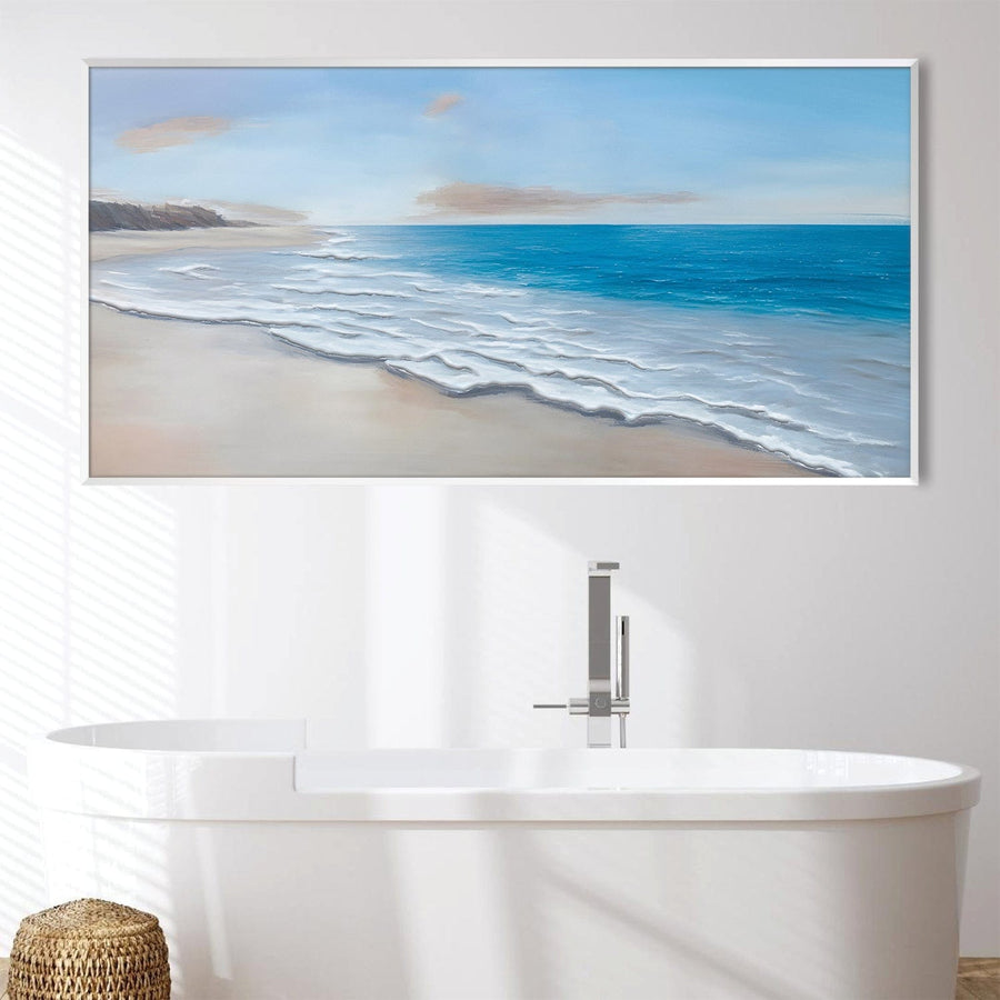 Washed Up Serenity Canvas Art Clock Canvas