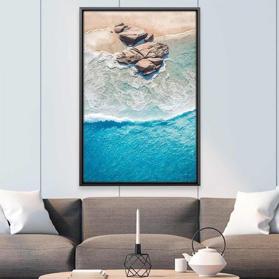 Washed Up Shores Canvas Art Clock Canvas