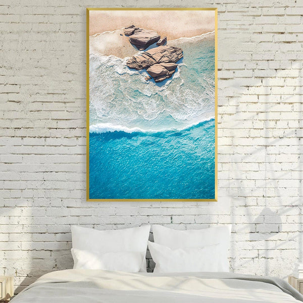 Washed Up Shores Canvas Art Clock Canvas