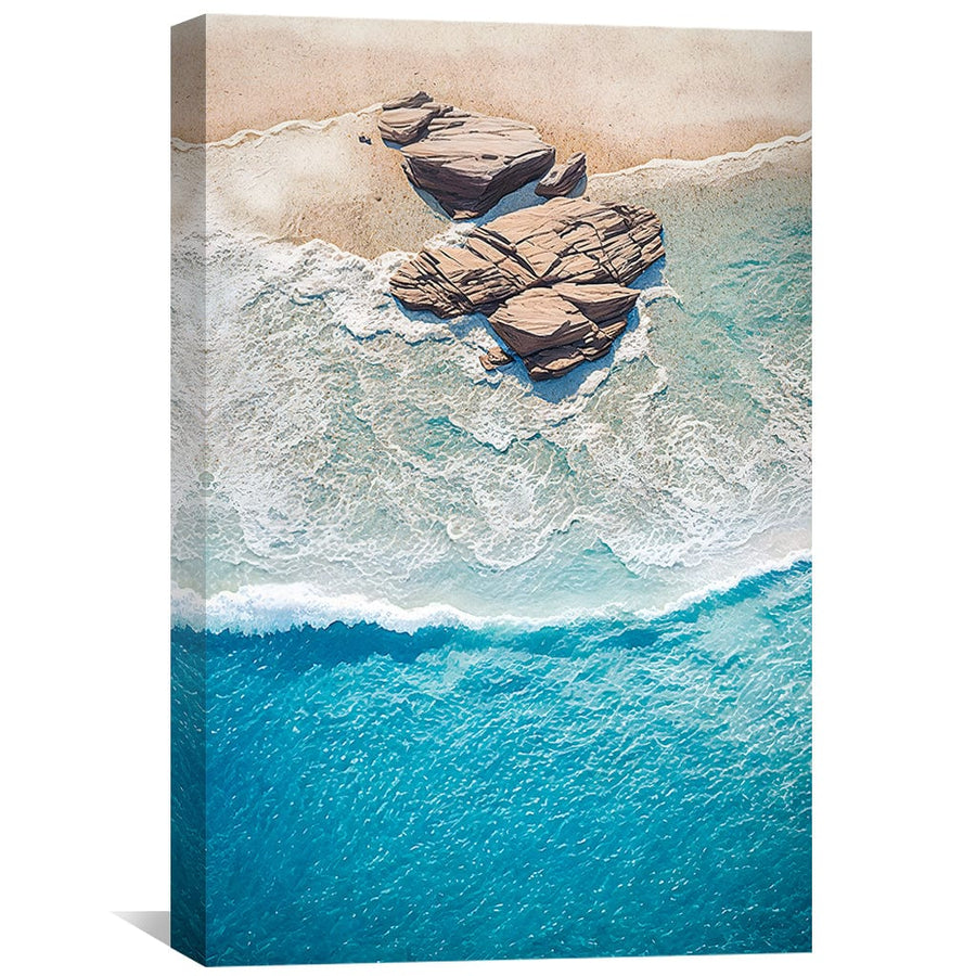 Washed Up Shores Canvas Art Clock Canvas