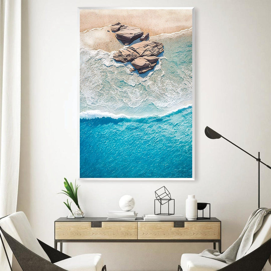 Washed Up Shores Canvas Art Clock Canvas