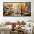 Watercolor Autumn Canvas Art Clock Canvas