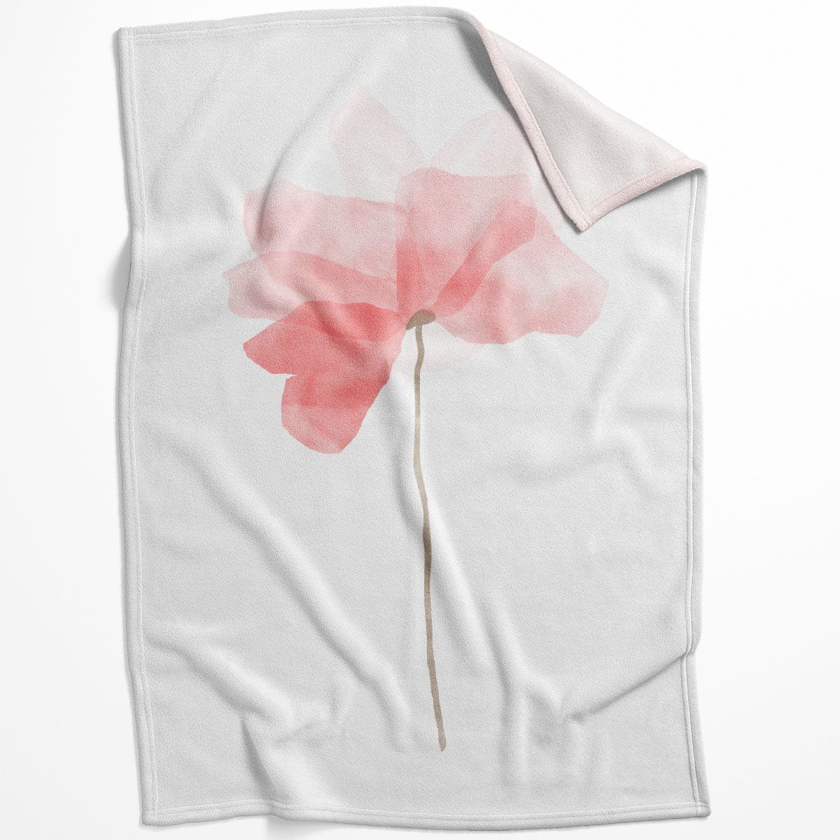 Watercolor Flowers B Blanket Blanket 75 x 100cm Clock Canvas