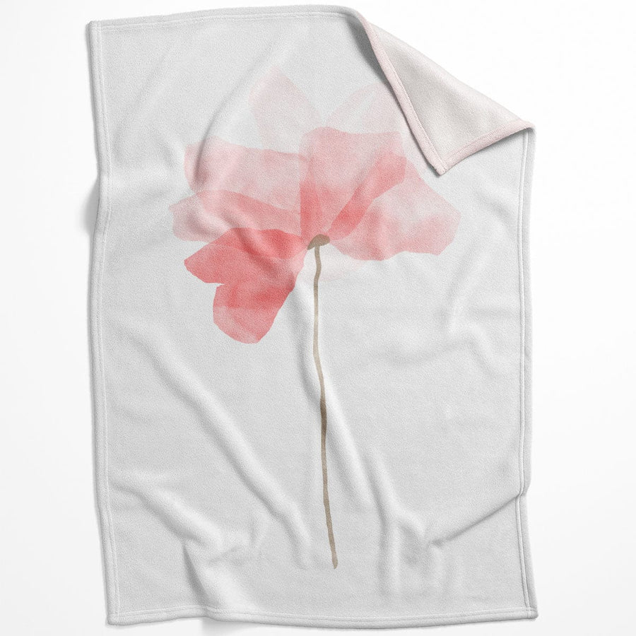 Watercolor Flowers B Blanket Blanket 75 x 100cm Clock Canvas