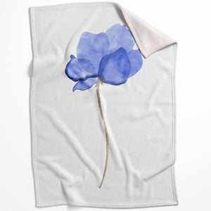 Watercolor Flowers C Blanket Blanket 75 x 100cm Clock Canvas