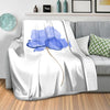 Watercolor Flowers C Blanket Blanket Clock Canvas