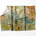 Watercolor Forest Blanket Blanket 75 x 100cm Clock Canvas