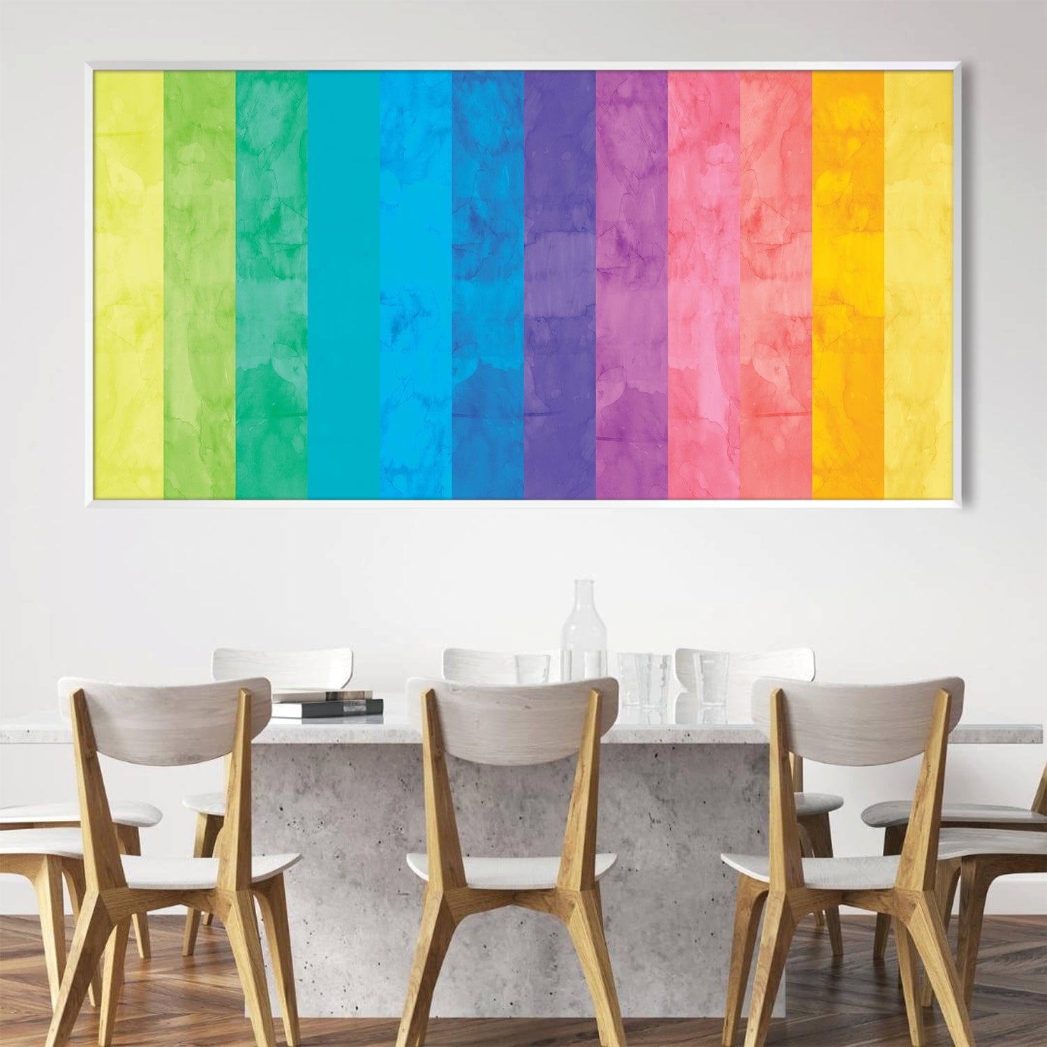 Watercolor Landscape 10 Canvas Art Clock Canvas