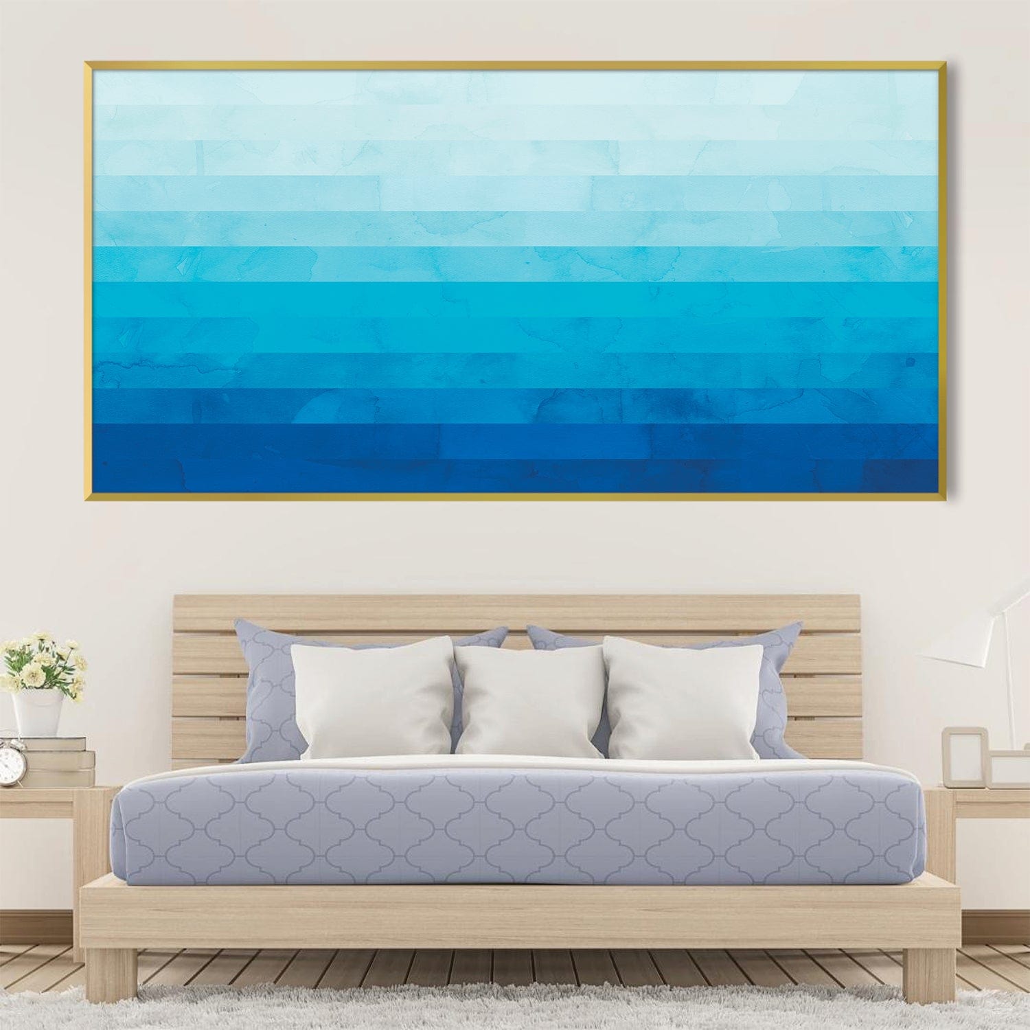 Watercolor Landscape 8 Canvas Art Clock Canvas