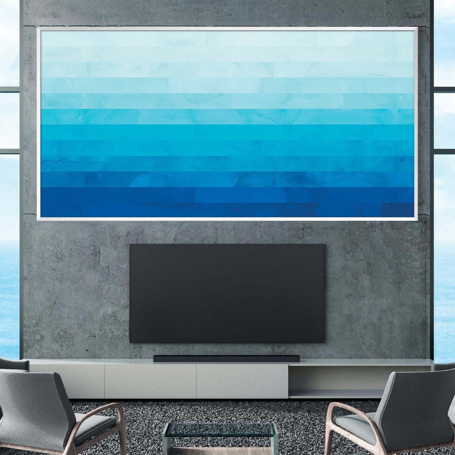 Watercolor Landscape 8 Canvas Art Clock Canvas