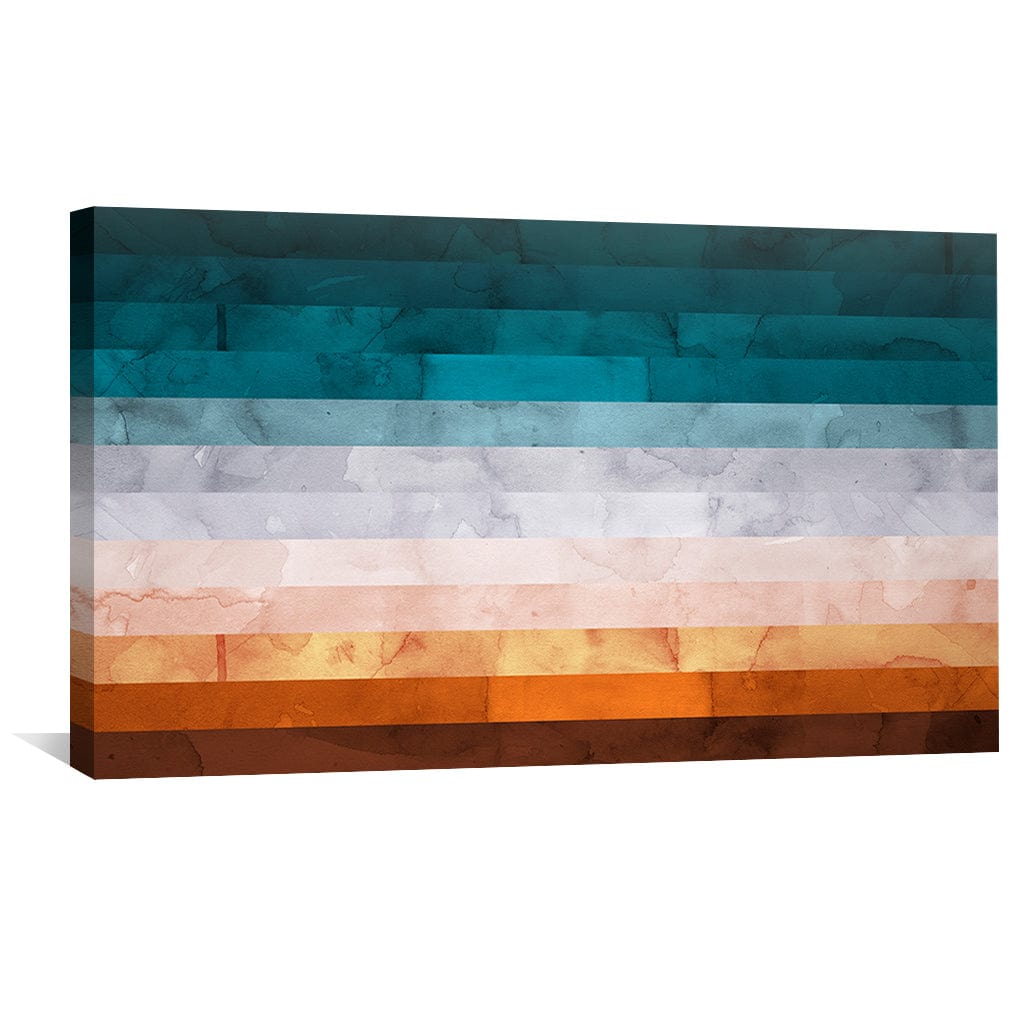Watercolor Landscape 9 Canvas Art Clock Canvas