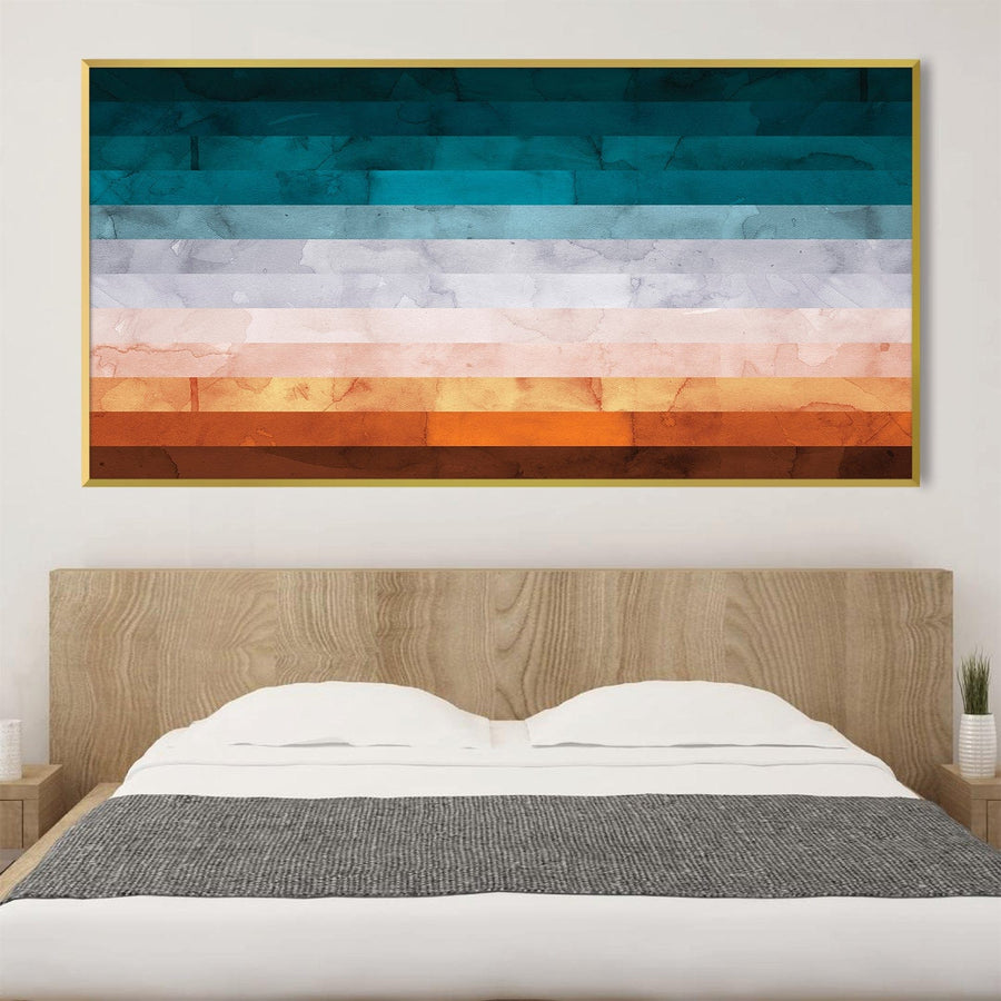 Watercolor Landscape 9 Canvas Art Clock Canvas