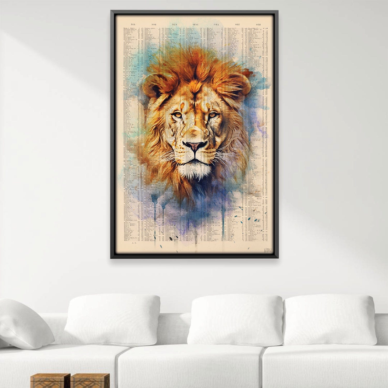 Watercolor Lion Portrait Canvas product thumbnail