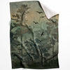 Watercolor Terrain Blanket Blanket 75 x 100cm Clock Canvas