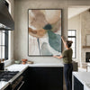 Watercolor Tones Easy Build Frame Art Clock Canvas