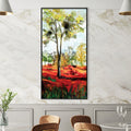 Watercolor Tree Symphony Canvas Art Clock Canvas