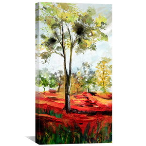 Watercolor Tree Symphony Canvas Art Clock Canvas