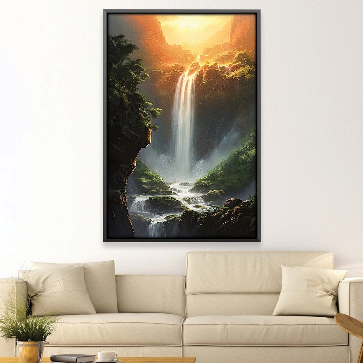 Waterfalls Below the Sun Canvas product thumbnail