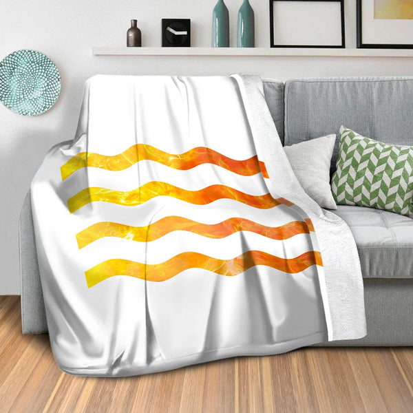 Wave Lengths A Blanket Blanket Clock Canvas