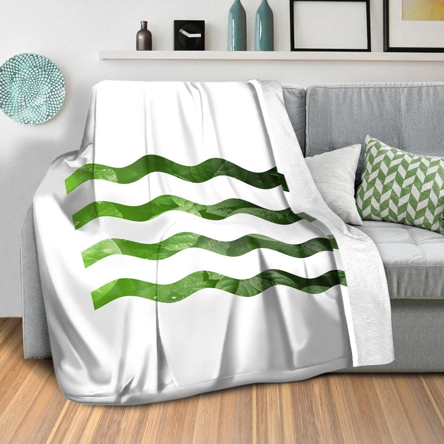 Wave Lengths B Blanket Blanket Clock Canvas
