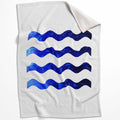 Wave Lengths C Blanket Blanket 75 x 100cm Clock Canvas