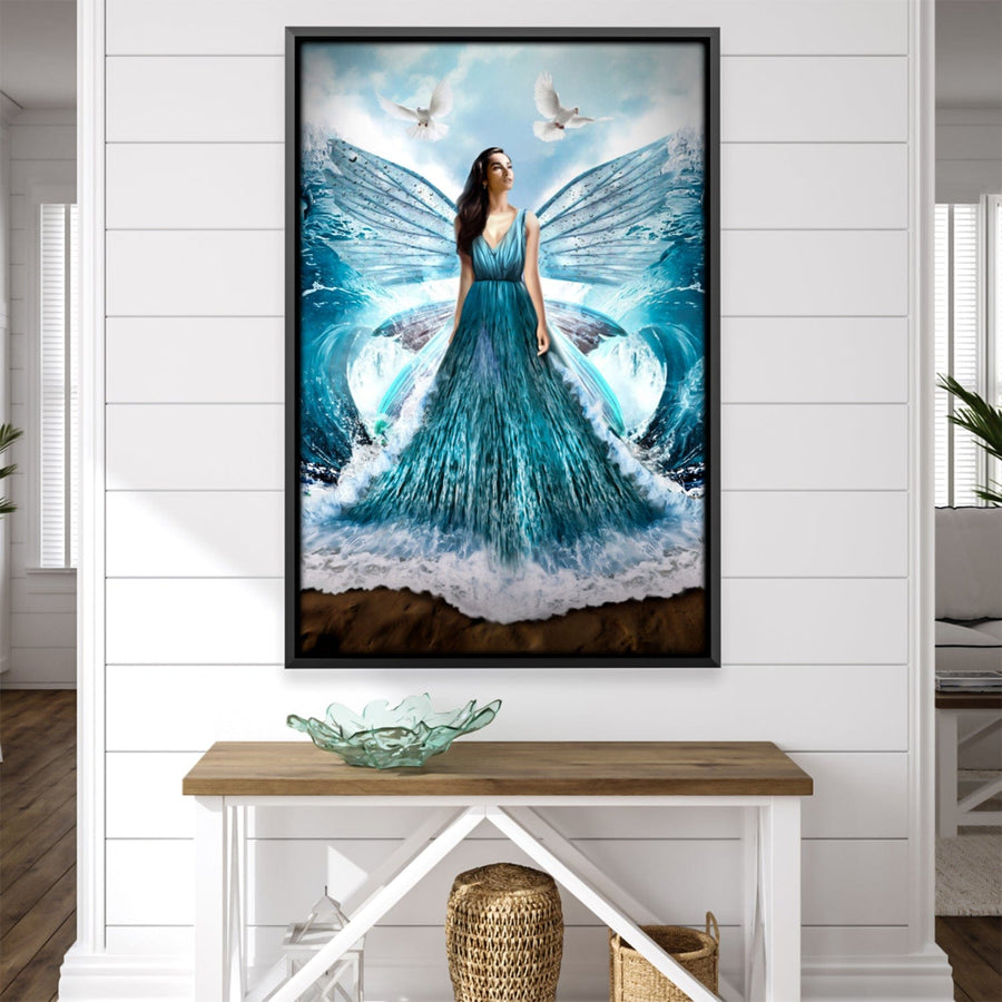 Waves of the Dress Canvas Art 30 x 45cm / Unframed Canvas Print Clock Canvas