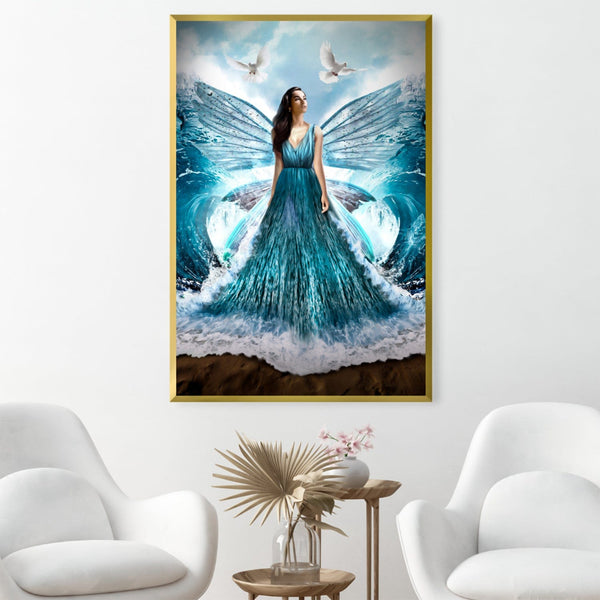 Waves of the Dress Canvas Art Clock Canvas