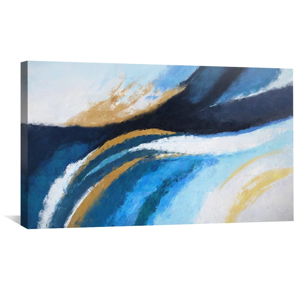Waving Color Canvas Art Clock Canvas