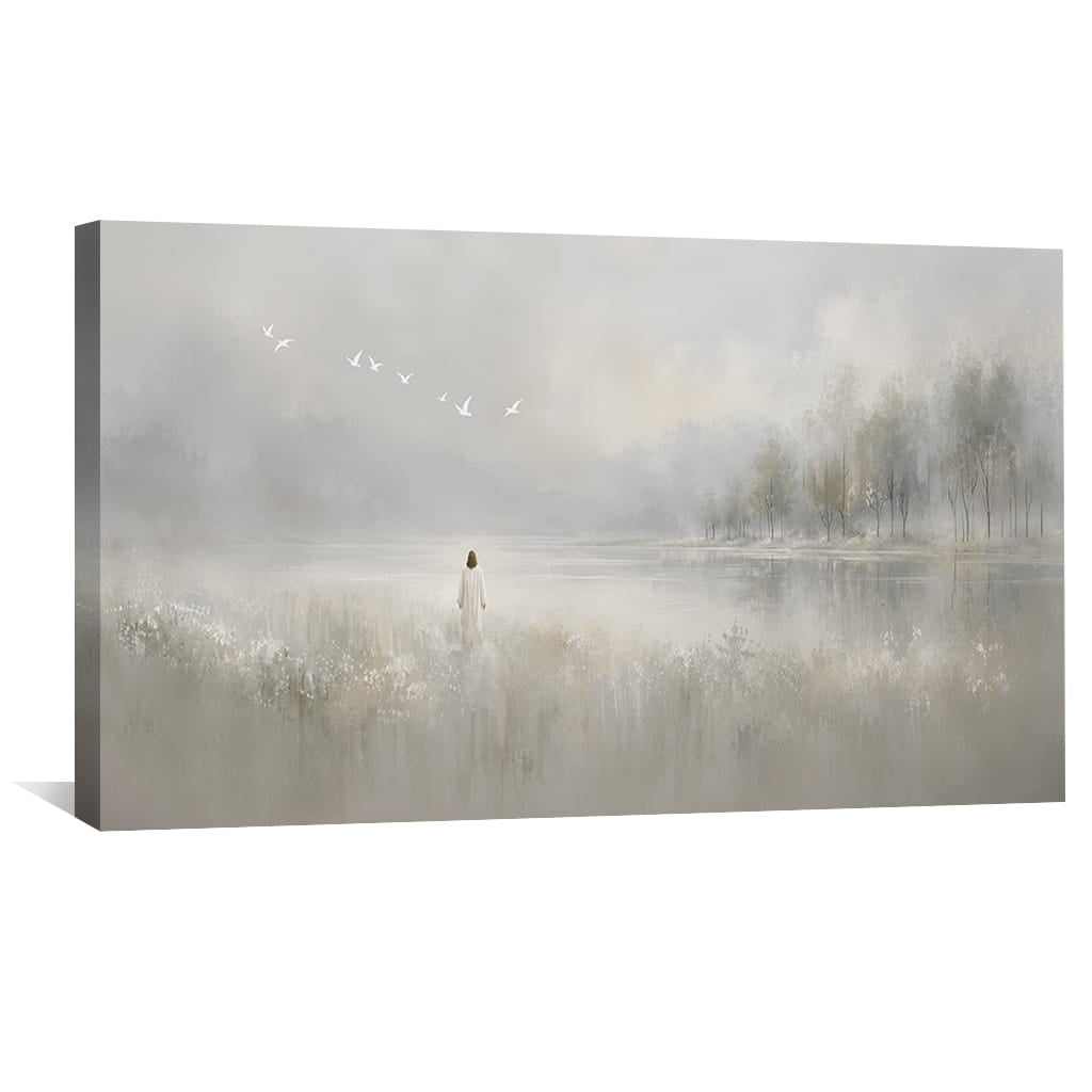 Where Peace Dwells Canvas Art Clock Canvas