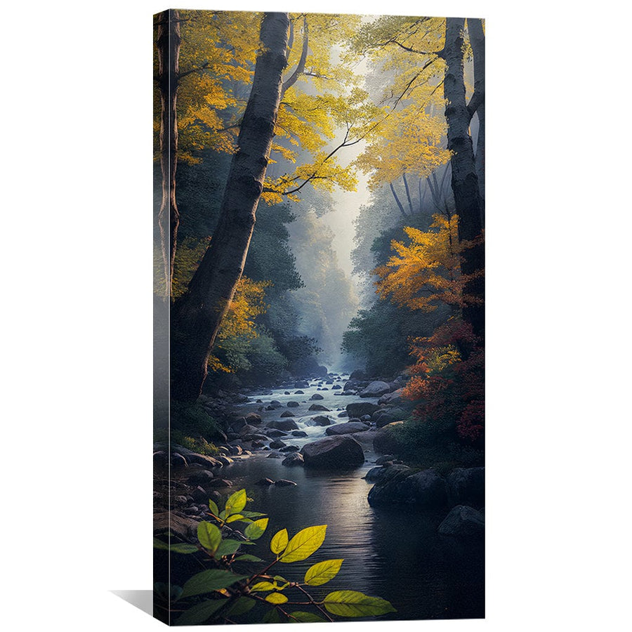 Whipsering Stream Canvas Art Clock Canvas
