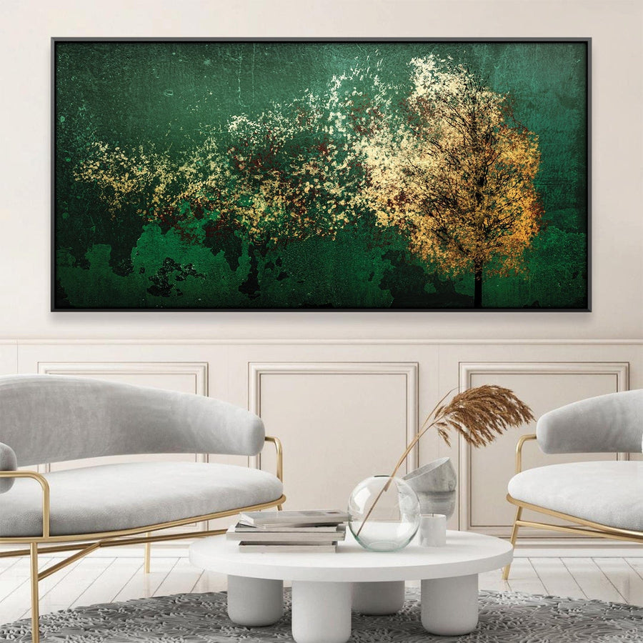 Whirling Leaves Canvas Art Clock Canvas