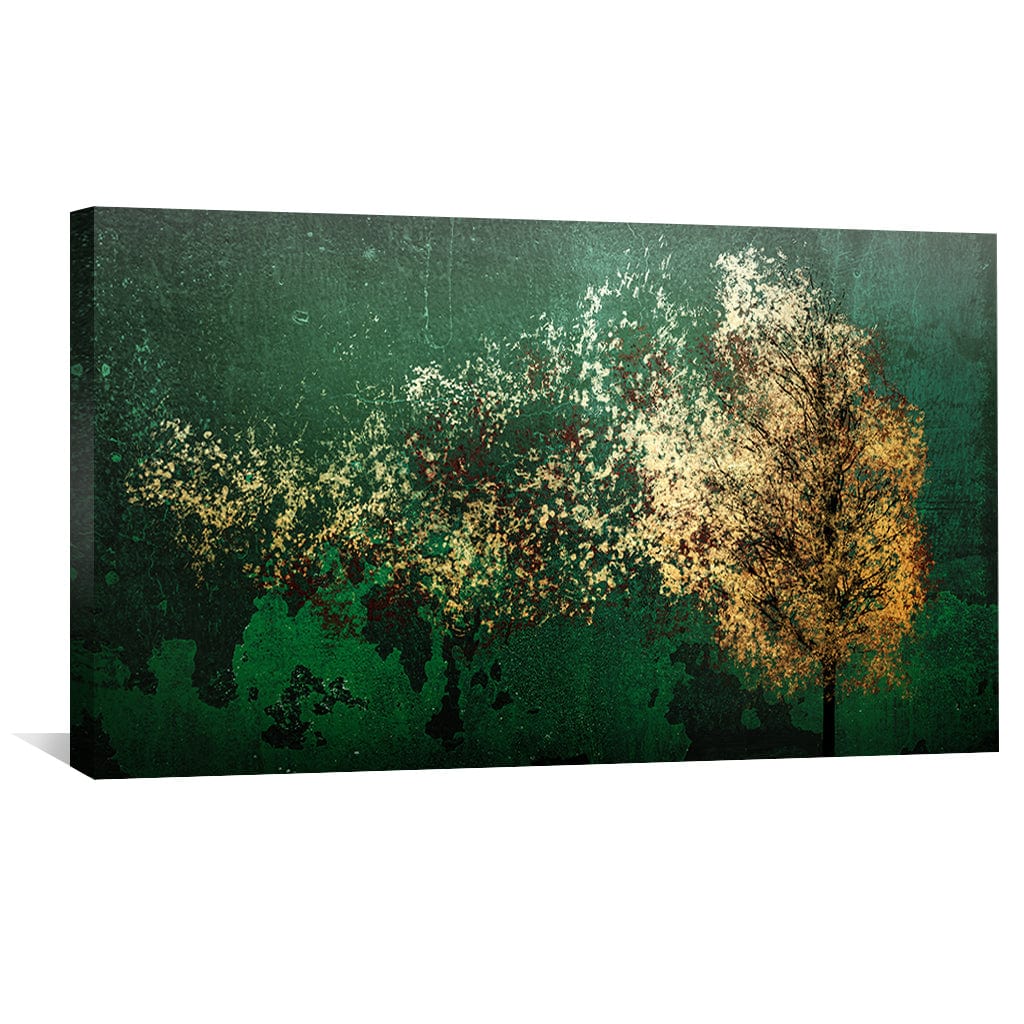 Whirling Leaves Canvas Art Clock Canvas