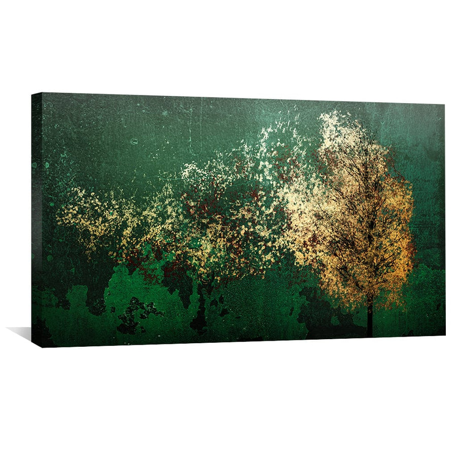 Whirling Leaves Canvas Art Clock Canvas