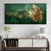 Whirling Leaves Canvas Art Clock Canvas