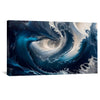 Whirling Waves Canvas Art Clock Canvas