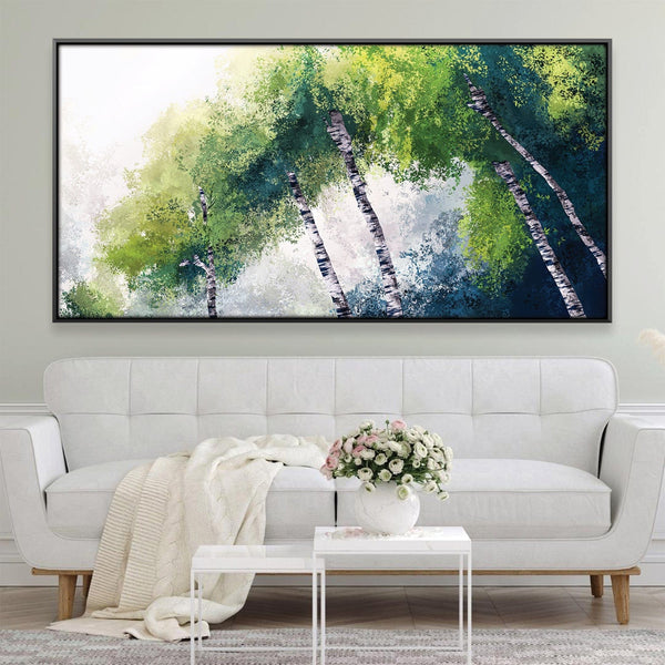 Whispering Birches Canvas Art 20 x 10in / Canvas Clock Canvas