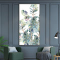 Whispering Eucalyptus Canvas Art Clock Canvas