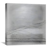 Whispering Grayscale Canvas Art Clock Canvas