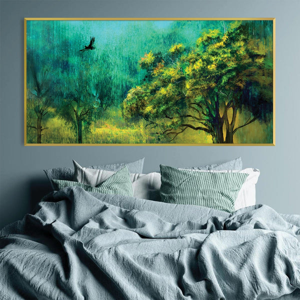Whispering Woods Canvas Art Clock Canvas